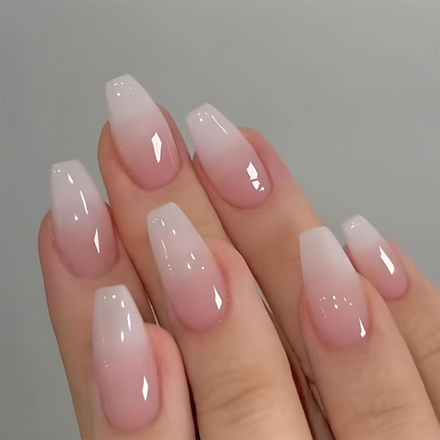 Набор из 24 глянцевых коротких – обзор и цена Nail Art Pink