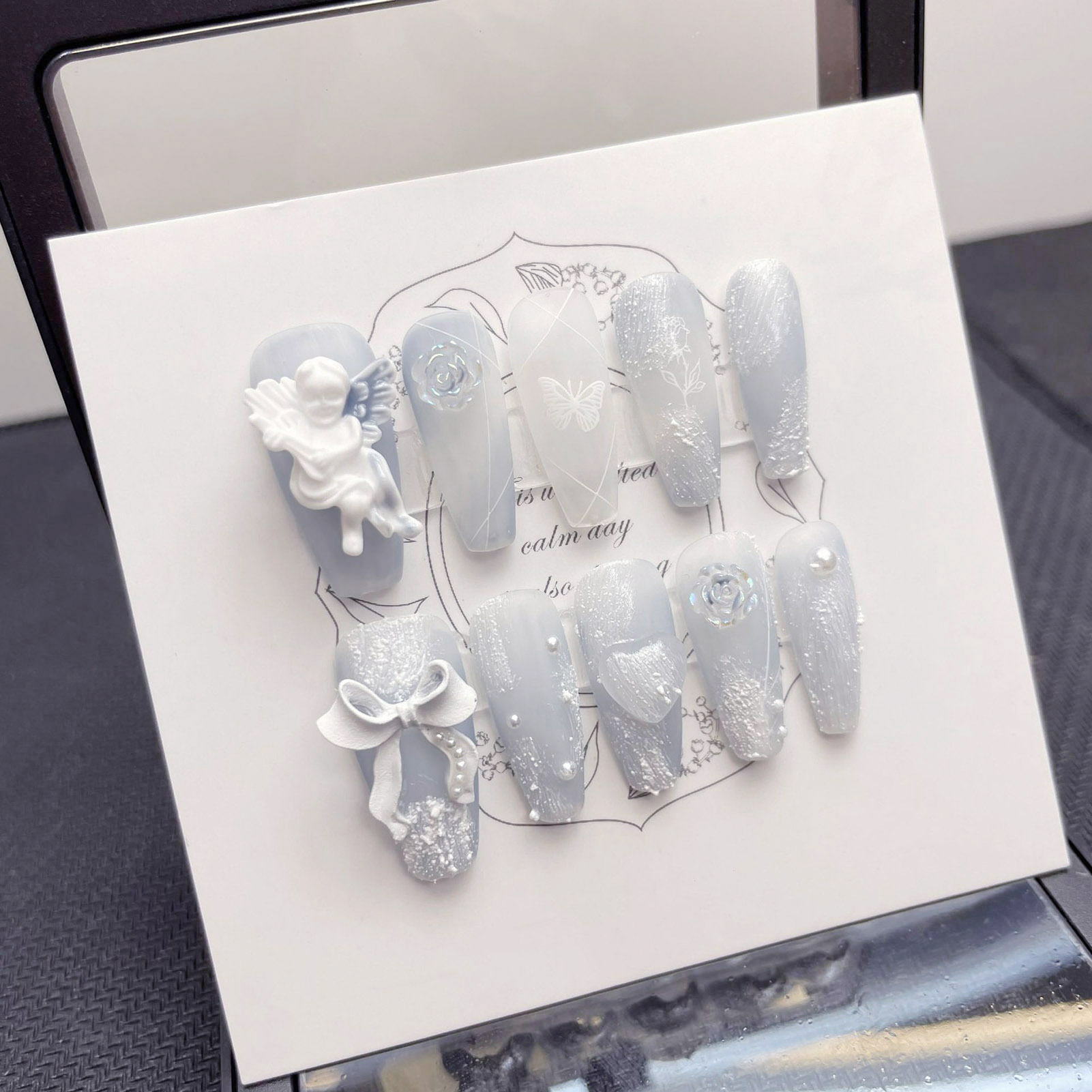 3D пластырь ангельские накладн – обзор и цена Nail Art Press On