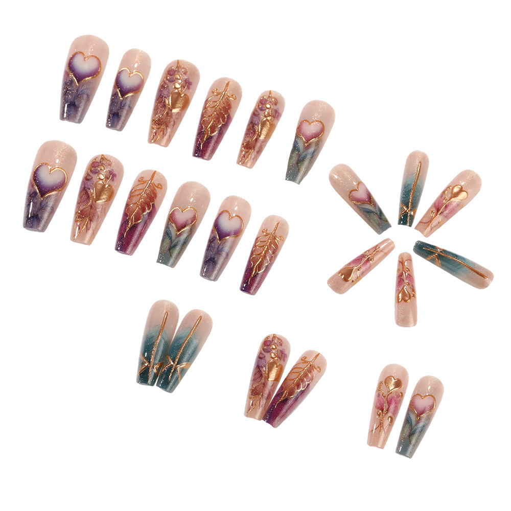 24 шт./компл. 3D накладные ног – обзор и цена Nail Art Orange