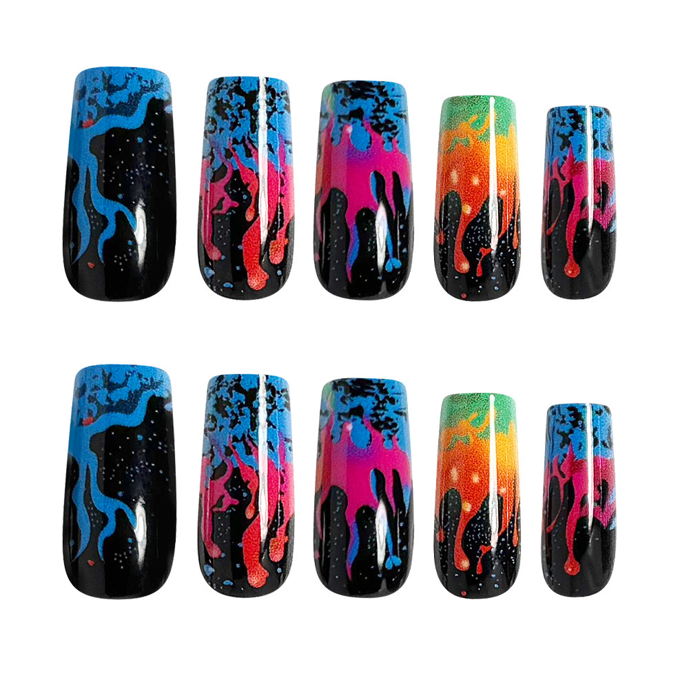 Накладные ногти средней длины  – обзор и цена Nail Art Orange