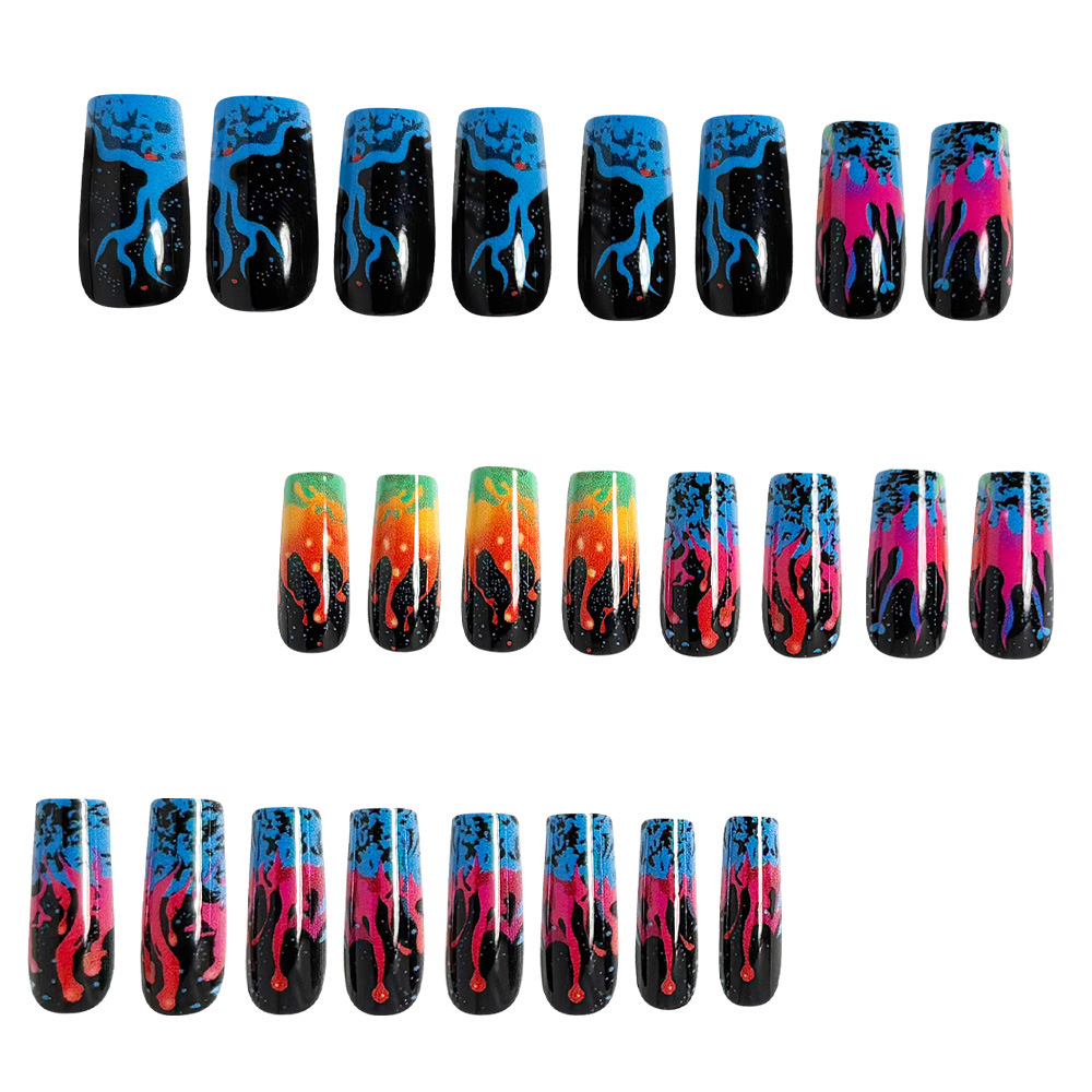 Накладные ногти средней длины  – обзор и цена Nail Art Orange