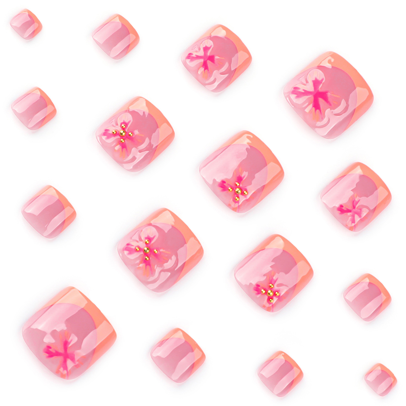 24 шт., очаровательный цветочн – обзор и цена Nail Art Press On