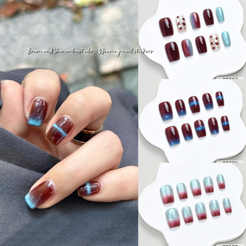 10 шт., осень-зима, новый стил – обзор и цена Nail Art Press On