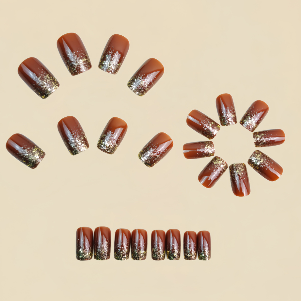Короткие средние накладные ног – обзор и цена Nail Art Press On